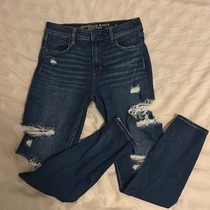 Ripped High-Rise AE Jeggings